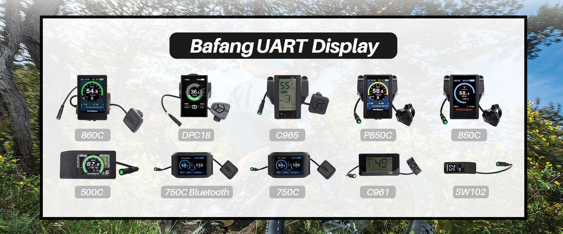 Controller For Bafang Hub Front Rear Motor BF-UART Display 36V 48V 500W/750W Electric Bicycle Conversion Accessories Parts