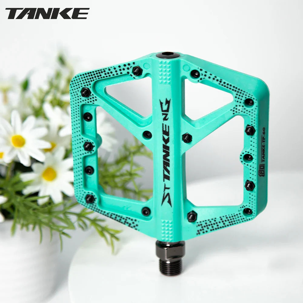 Wide Nylon Pedals – Anti-Slip Platform for E-Bike & MTB