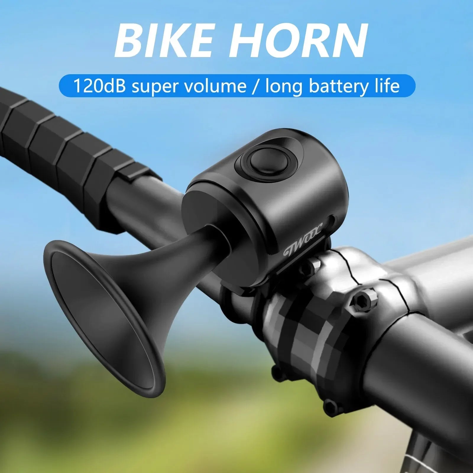 Loud Electronic Horn for E-Bikes – 120dB, Waterproof