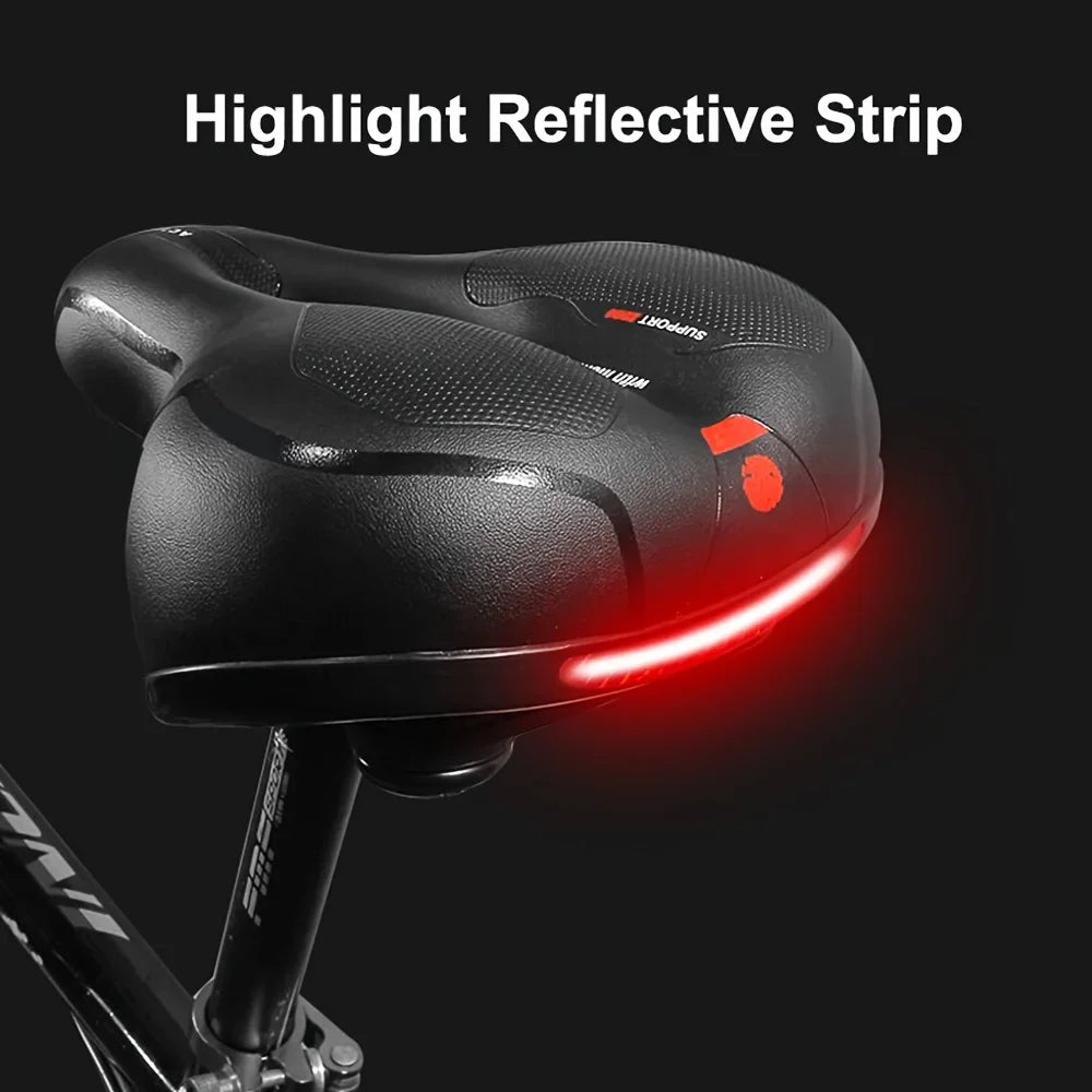 【HOT SALE】Hollow Breathable Bicycle Saddle Men Women MTB Road Bike Saddle Shock Absorbing Comfortable Big Butt Bike Seat Safety