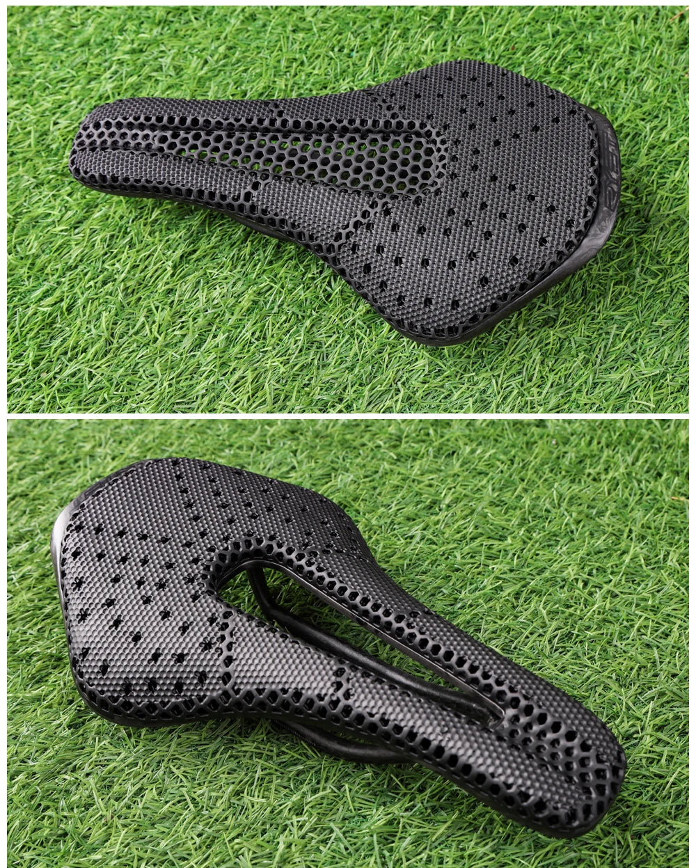 RYET 3D Printed Bicycle Saddle Ultralight Carbon Fiber Hollow Comfortable Breathable MTB Gravel Road bike Cycling Seat Parts