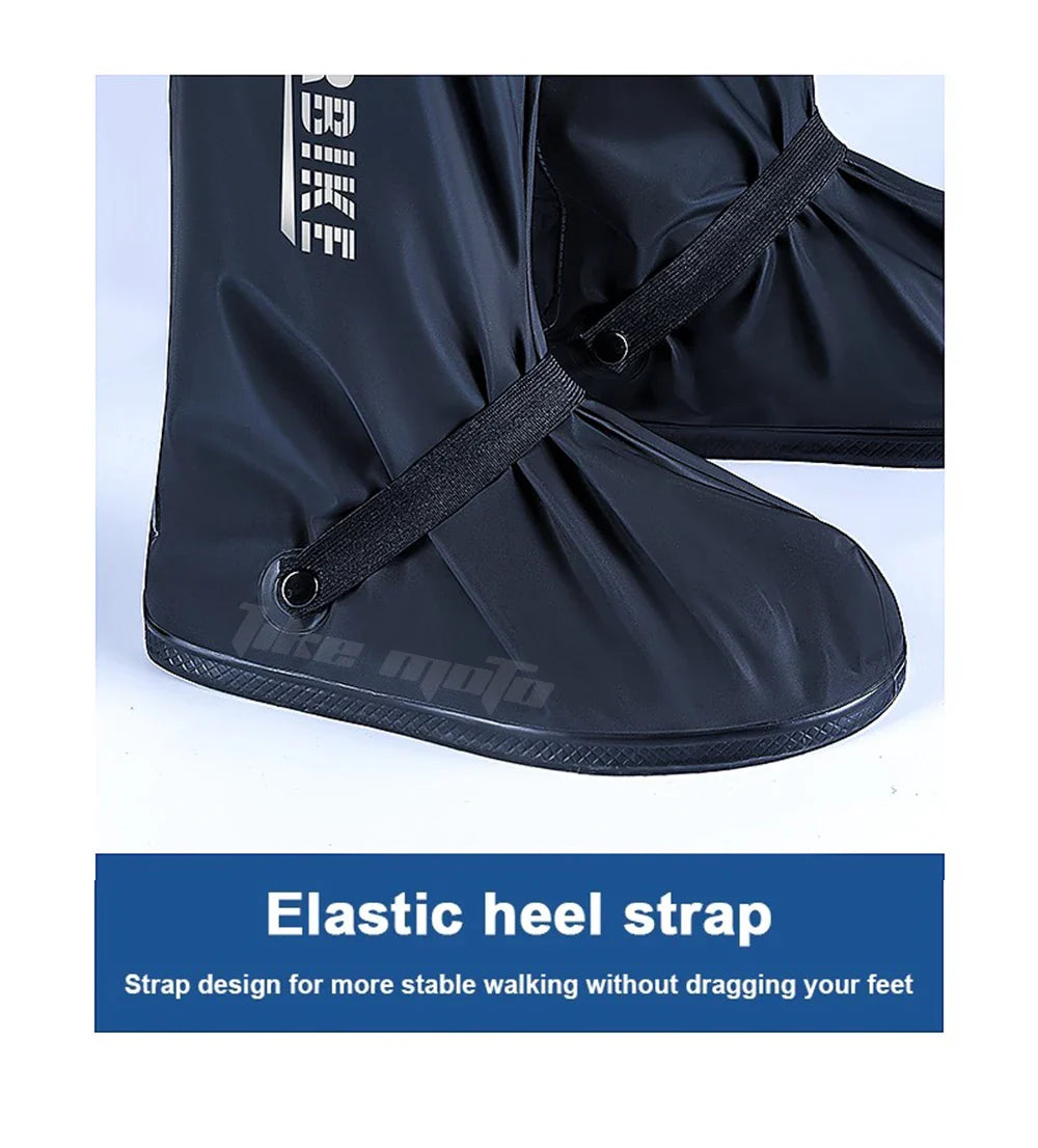 Reflective Waterproof Rain Boots – Non-Slip for E-Bike Cyclists