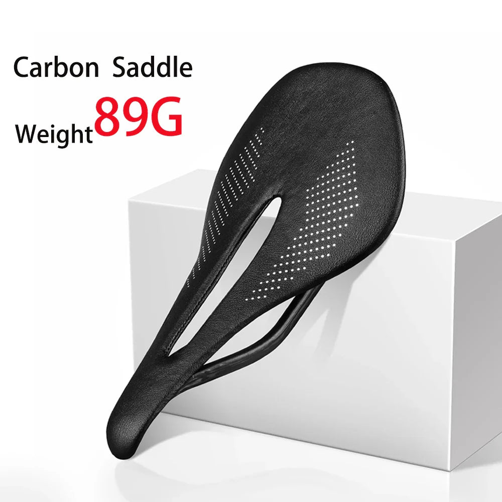 ELITAONE MTB Carbon Saddle Super Light 89g Road Bike Saddles 240x143/155mm UD Bare Carbon Finish Bicycle Seat