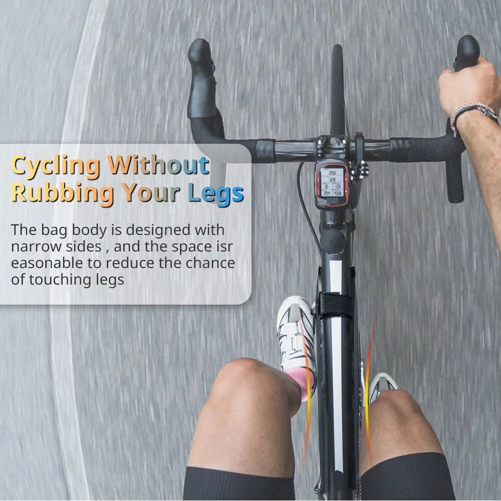 NEWBOLER Waterproof Top Tube Bike Frame Bag – Triangle Pannier for MTB & Road Cycling | Dirt-Resistant Bicycle Accessory