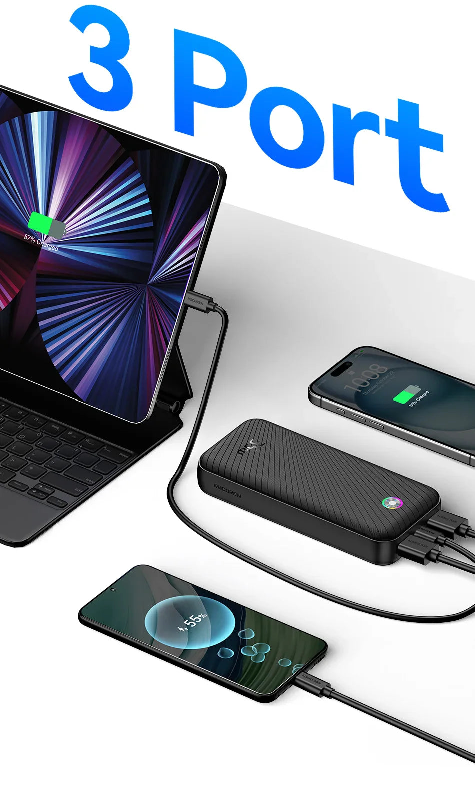 Portable Power Bank QC PD 3.0 – For Electric Bike & Mobile Use