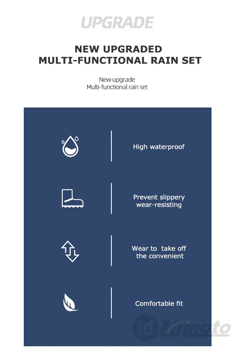 Waterproof Rain Covers for E-Bike & Motorcycle Boots – Unisex