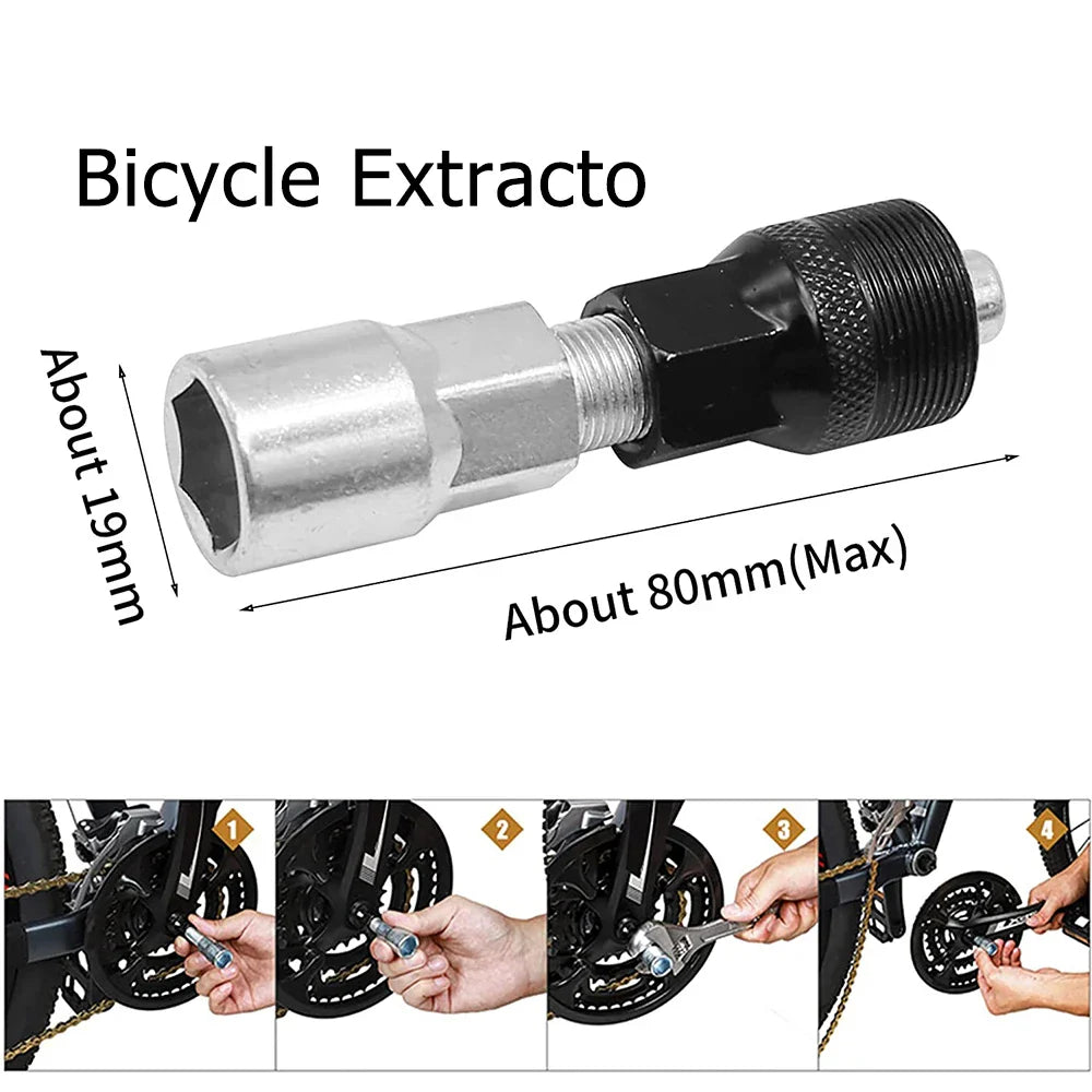 Bicycle Repair Tool Kits Flywheel Remover Cutter Chain Breaker Crank Puller Spoke Wrench MTB Road Bike Maintenance Tools Set