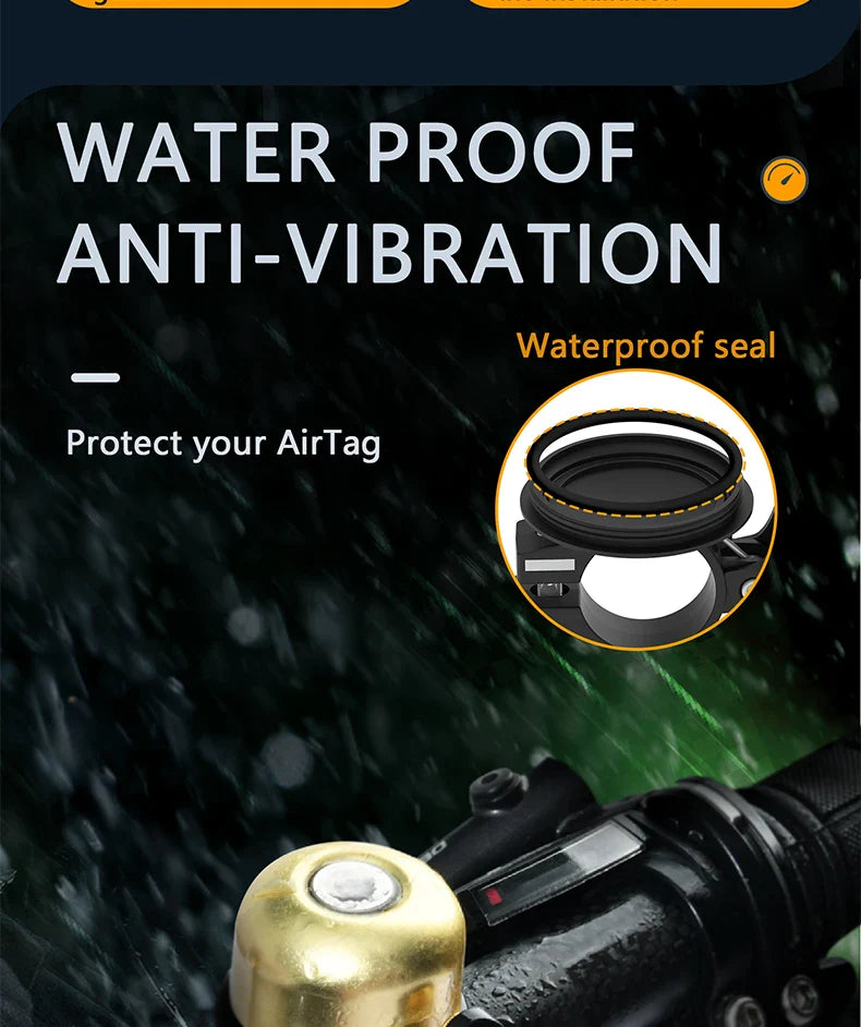 Bike Bell for AirTag GPS Tracker – Waterproof Mount
