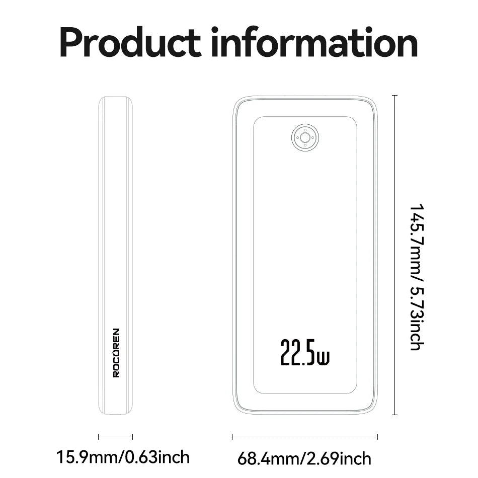 Portable Power Bank QC PD 3.0 – For Electric Bike & Mobile Use