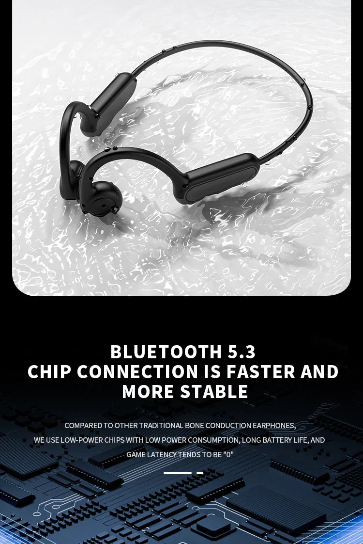 Bluetooth 5.3 Wireless Ear Hook Headphones – Perfect for Electric Bike Use