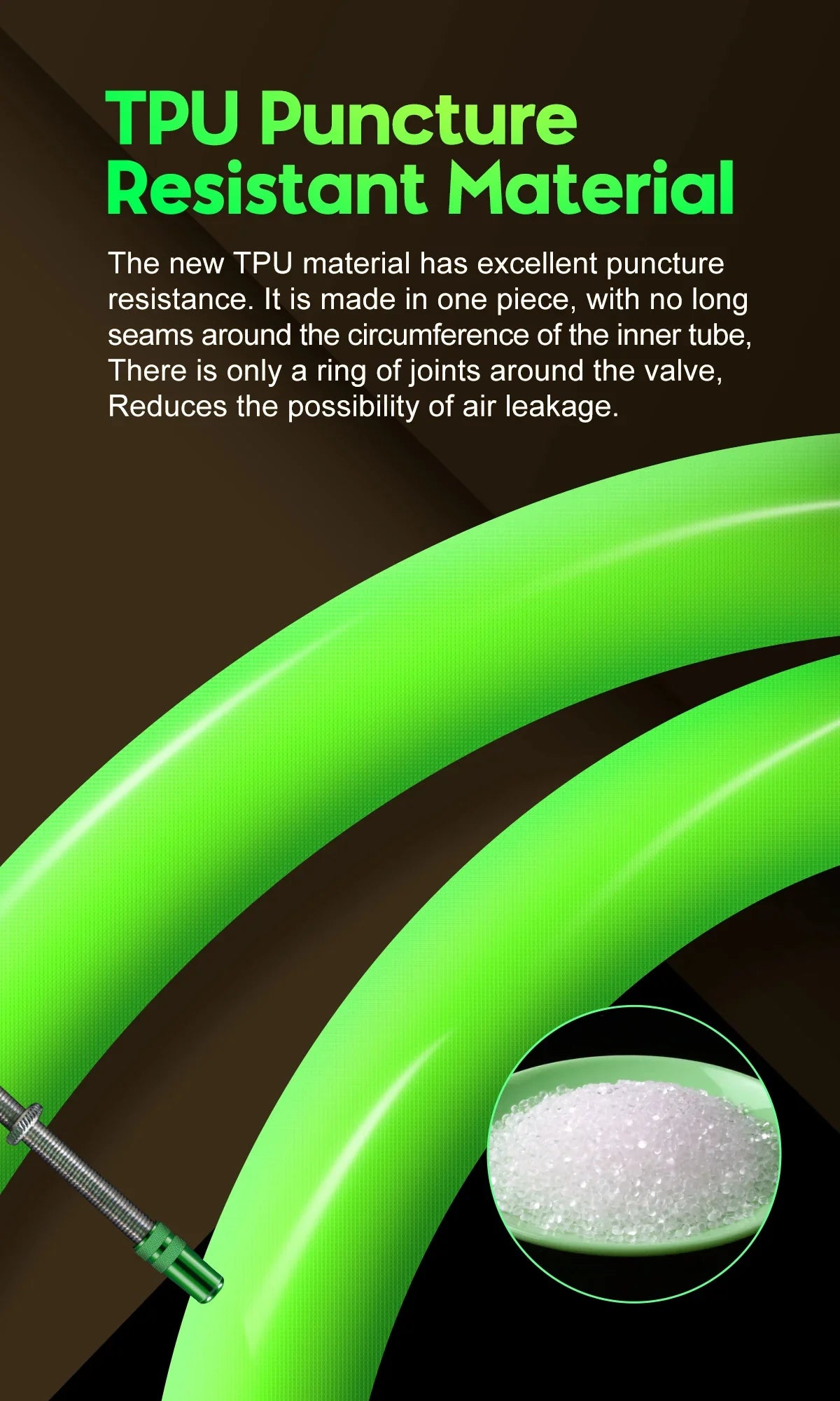 CYCLAMI Ultralight MTB Inner Tube – TPU Bicycle Tire, 26"/27.5"/29" with 45mm Metal Presta Valve, Anti-Oxidation