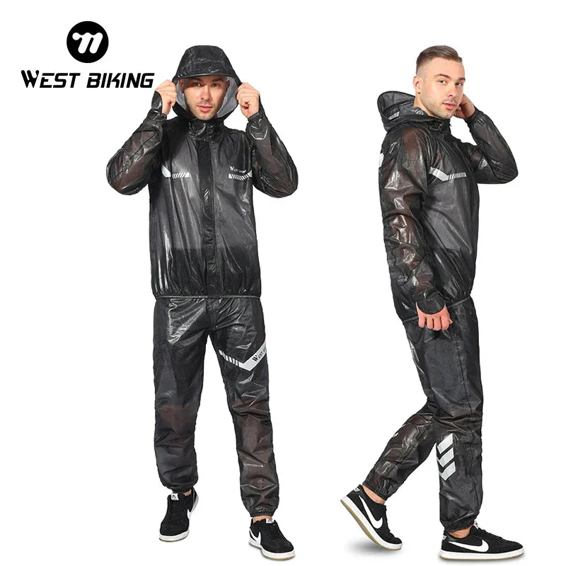 Reflective Cycling Raincoat & Pants – Windproof for E-Bikes