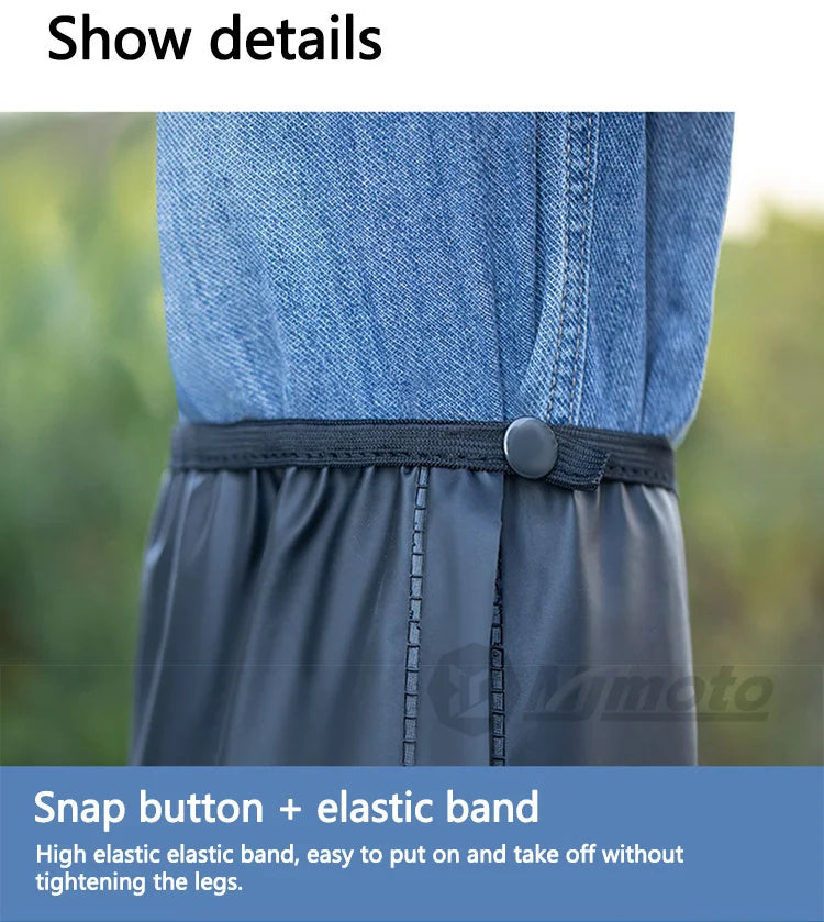 Waterproof Rain Shoe Covers with Reflectors – High Top for E-Bike Riders