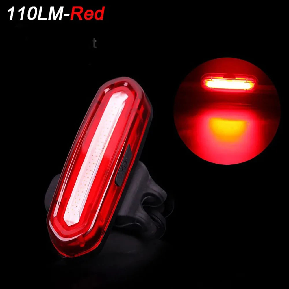Red Rear Light for E-Bikes – USB Rechargeable Safety Lamp