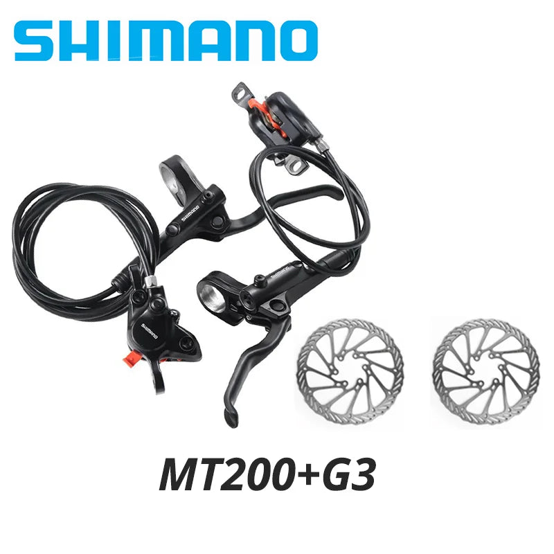 Original Shimano MT200 MT201 M315 MTB Mountain Bike Hydraulic Disc Brake MT200 Brakes 2 Piston 3 Finger Steel Lever BL-MT200