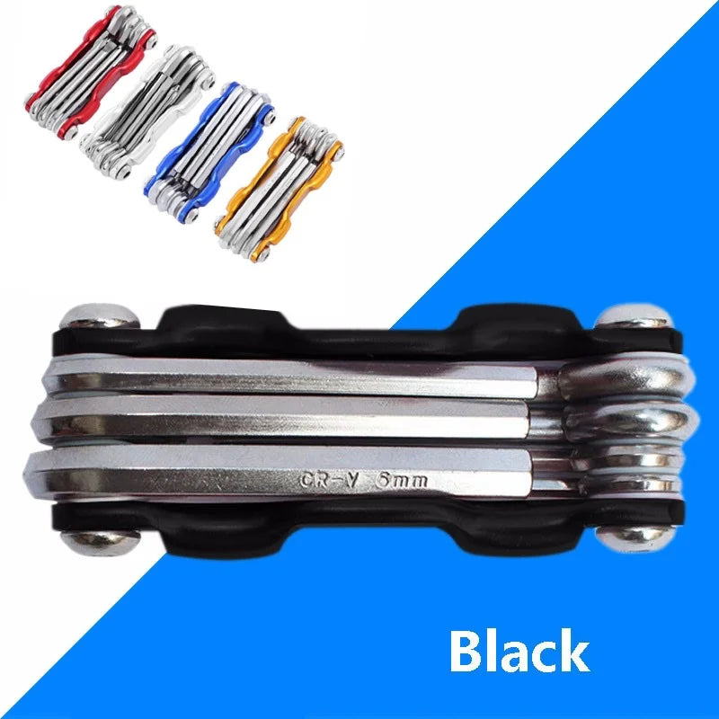 Lightweight Portable 7 in 1 Mountain Bike Cycling Multi Repair Tools Kit Bicycle Repaire Set Spoke Hex Allen Wrench Screwdrivers