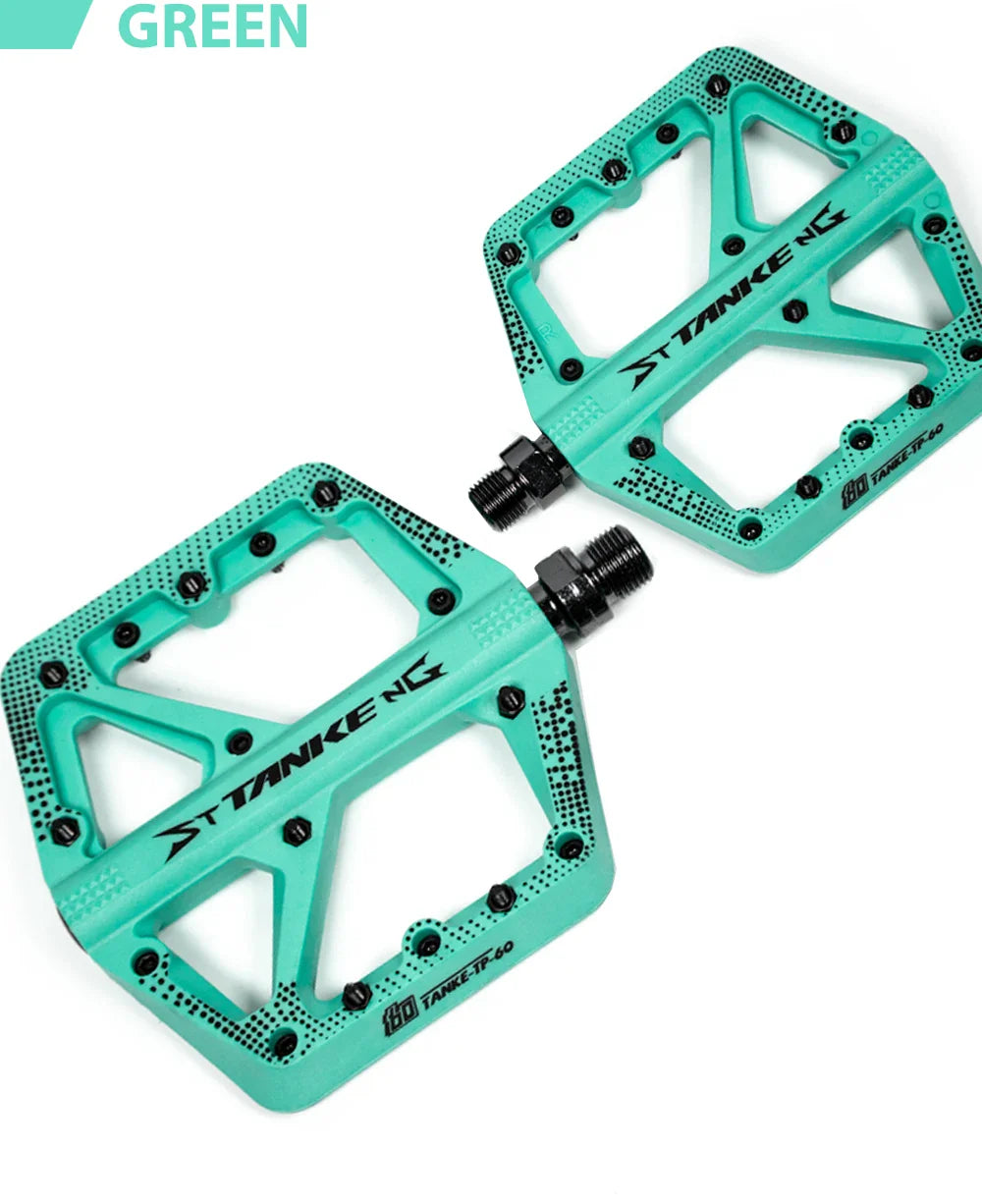 Wide Nylon Pedals – Anti-Slip Platform for E-Bike & MTB