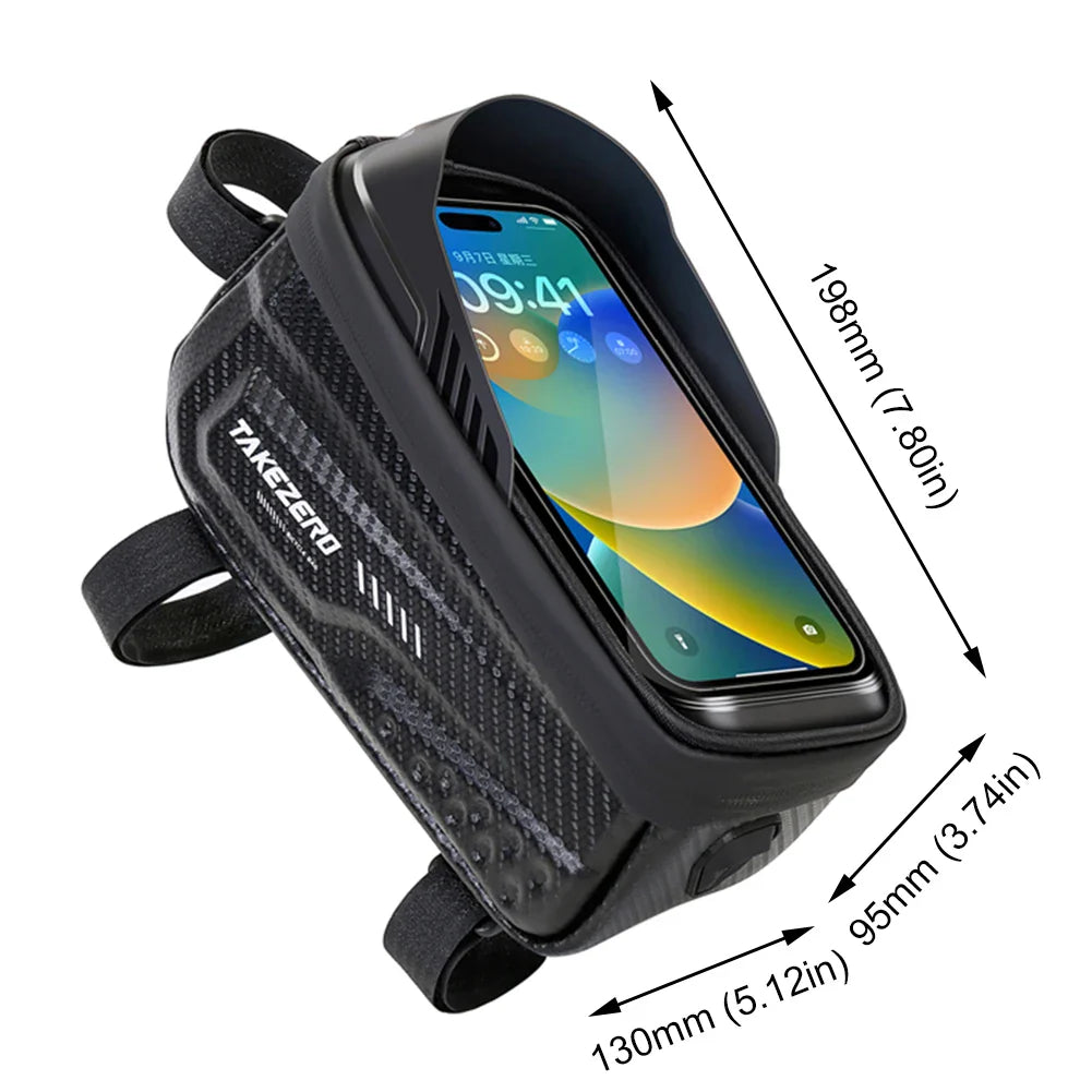Waterproof Bike Phone Bag – Touchscreen Holder for E-Bikes