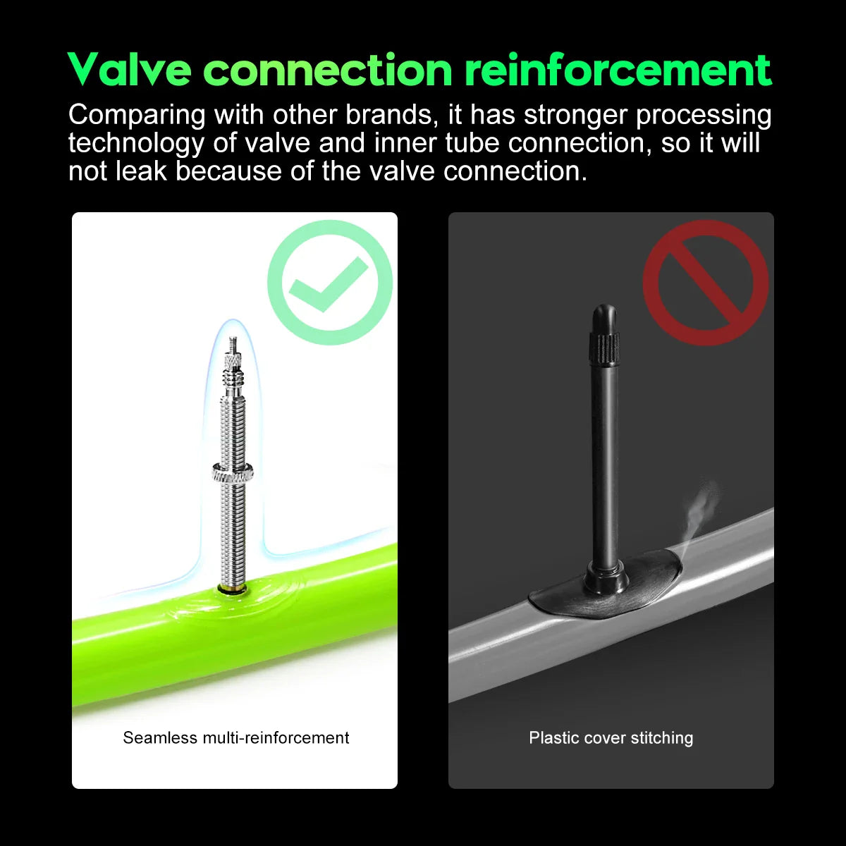 CYCLAMI Ultralight MTB Inner Tube – TPU Bicycle Tire, 26"/27.5"/29" with 45mm Metal Presta Valve, Anti-Oxidation