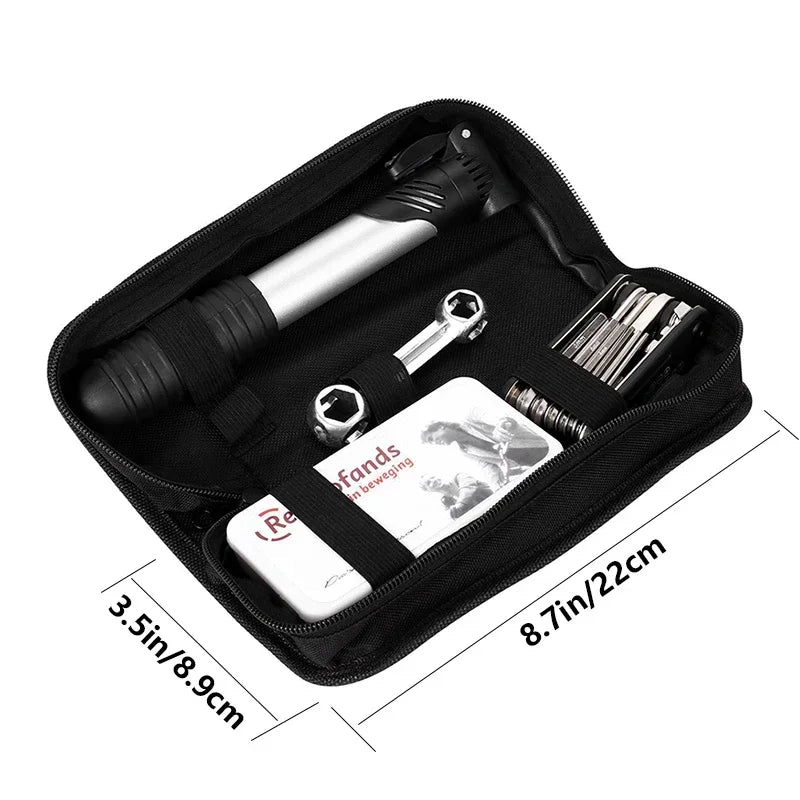 E-Bike Repair Kit – Pump, Tools & Patch Set in Portable Bag
