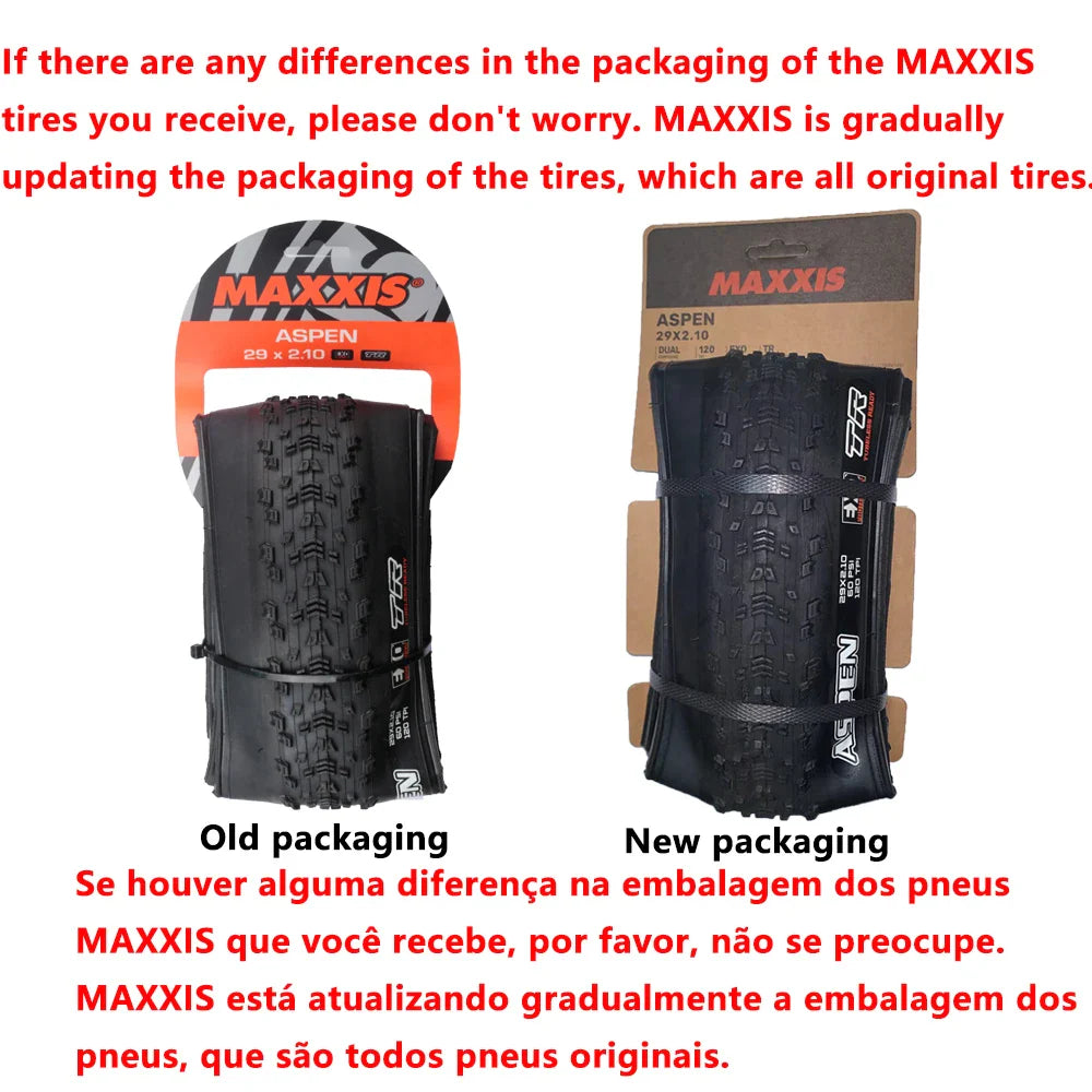 MAXXIS ASPEN ST Bike Tyre Folding Anti Puncture Tubelss Bike Tire 29x2.1 29x2.25Mountain Original XC Off-road Bicycle Tires