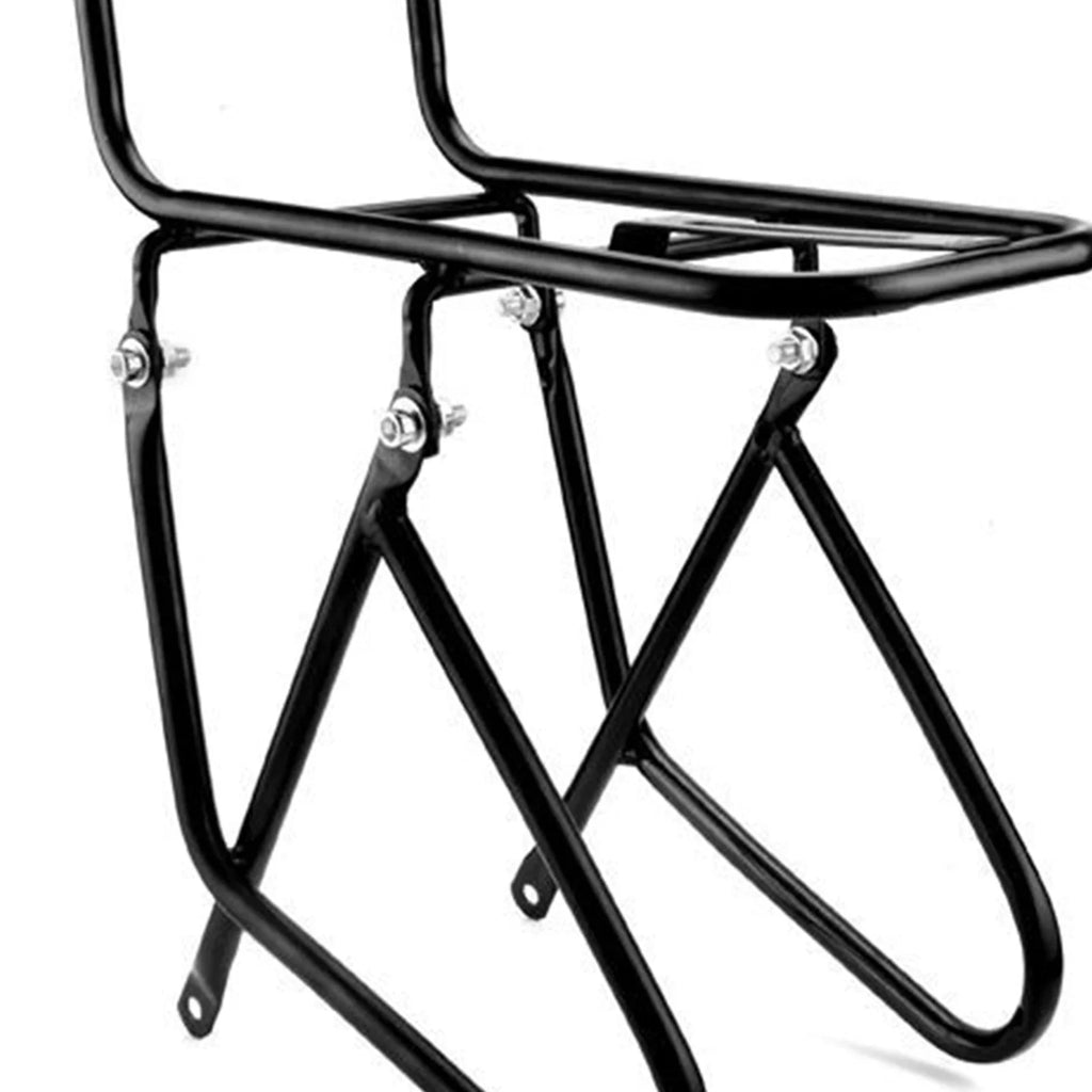 Bicycle Front Rack Steel Cycling Front Bracket Luggage Shelf Cargo Rack 25x15x15cm Carrier Bracket