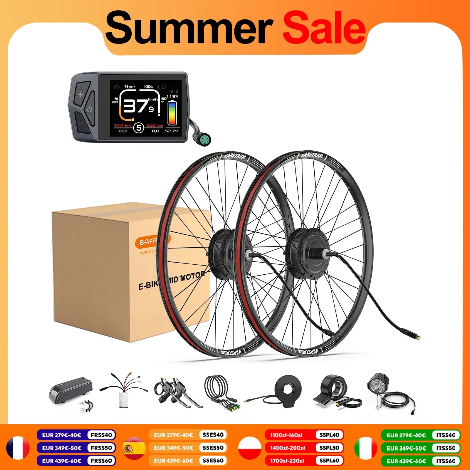 29" 700C 48V500W Front Hub Motor