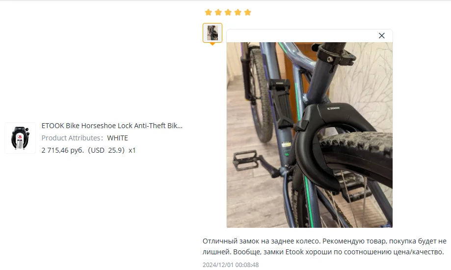 Anti-Theft U-Lock – Hardened Steel, Portable & Secure