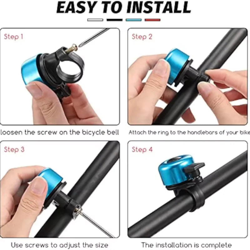 Aluminum Bike Bell – Safety Horn for Road & MTB