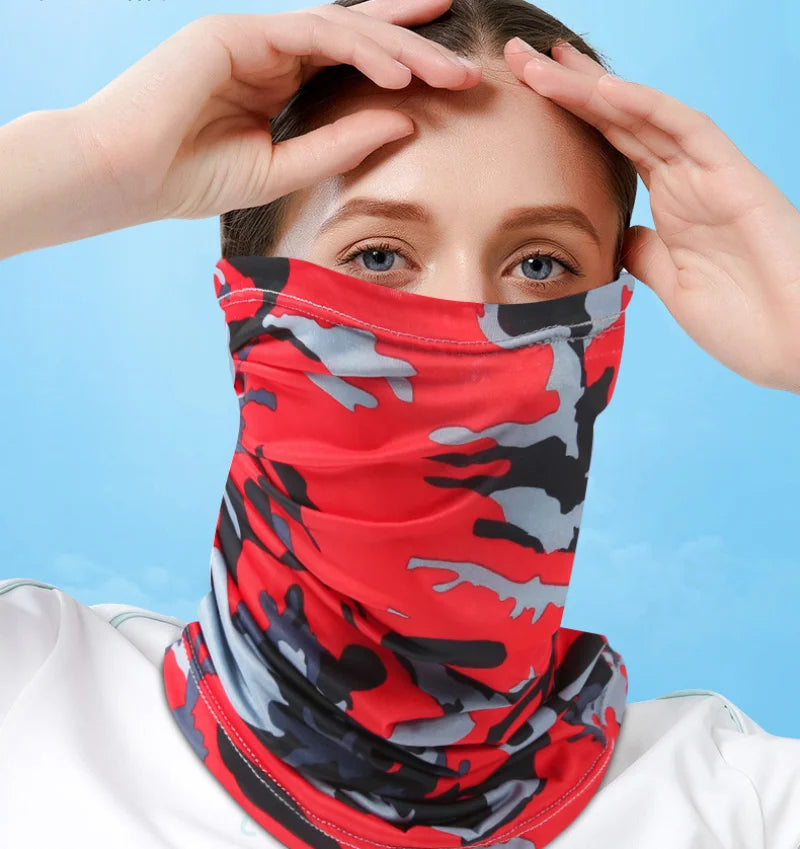 Ice Silk Neck Cover for E-Bike Riders – Sun Protection & Breathable