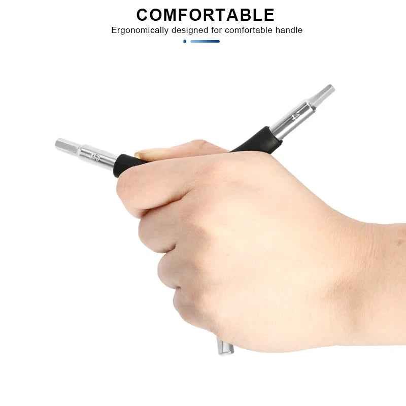 Bicycle 3 Way Hex Keys Wrench 4/5/6mm Y Shape Allen Key Triangle CR-V Steel Multifunctional Mountain Road Bike Repair Tool