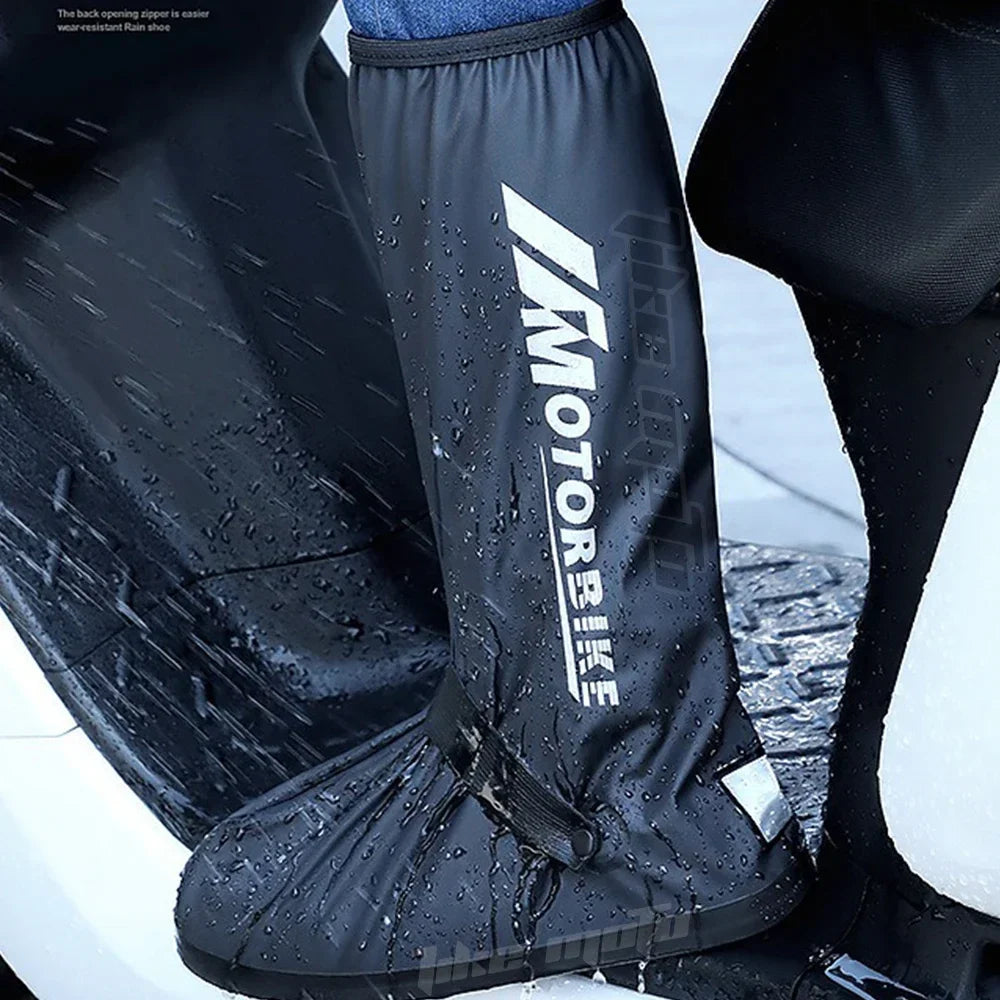 Reflective Waterproof Rain Boots – Non-Slip for E-Bike Cyclists