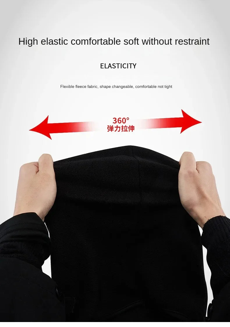 Winter Full Face Mask – Thermal & Windproof for E-Bike Riders