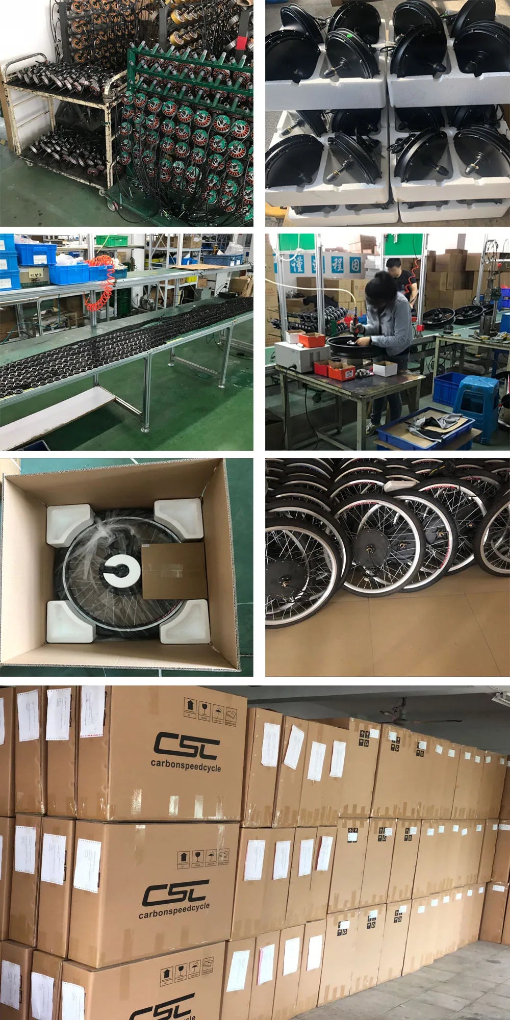 26" 48V 1000W Front/Rear Hub Motor Kit – CSC Rim – Cassette Compatible – E-Bike Conversion Kit