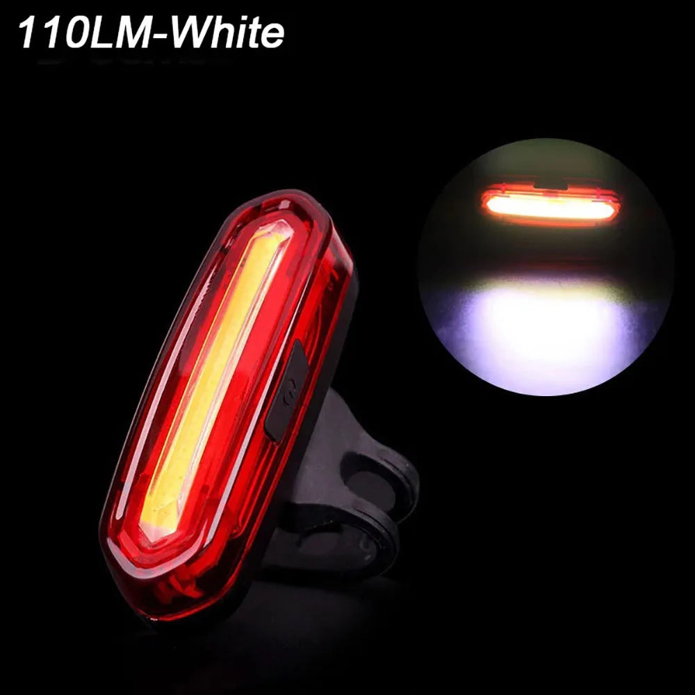 Red Rear Light for E-Bikes – USB Rechargeable Safety Lamp