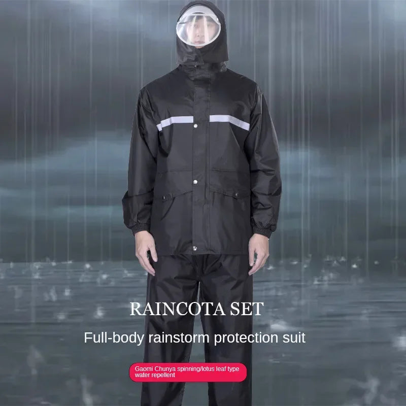 Waterproof Rain Suit for Electric Bike Riders – Jacket & Pants Set