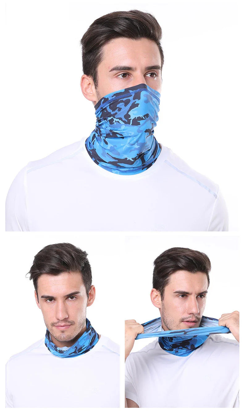 Ice Silk Neck Cover for E-Bike Riders – Sun Protection & Breathable