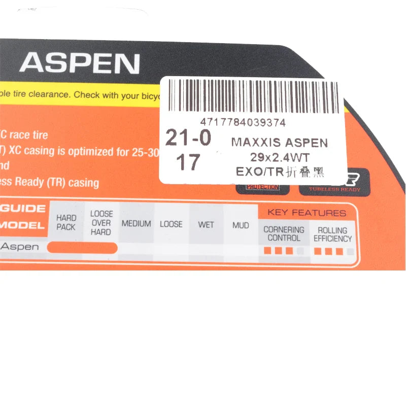 MAXXIS ASPEN ST Bike Tyre Folding Anti Puncture Tubelss Bike Tire 29x2.1 29x2.25Mountain Original XC Off-road Bicycle Tires