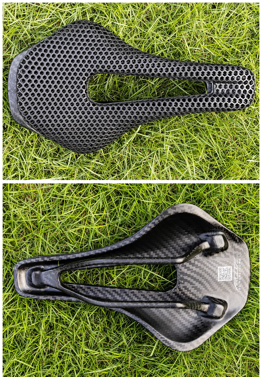 RYET 3D Printed Bicycle Saddle Ultralight Carbon Fiber Hollow Comfortable Breathable MTB Gravel Road bike Cycling Seat Parts