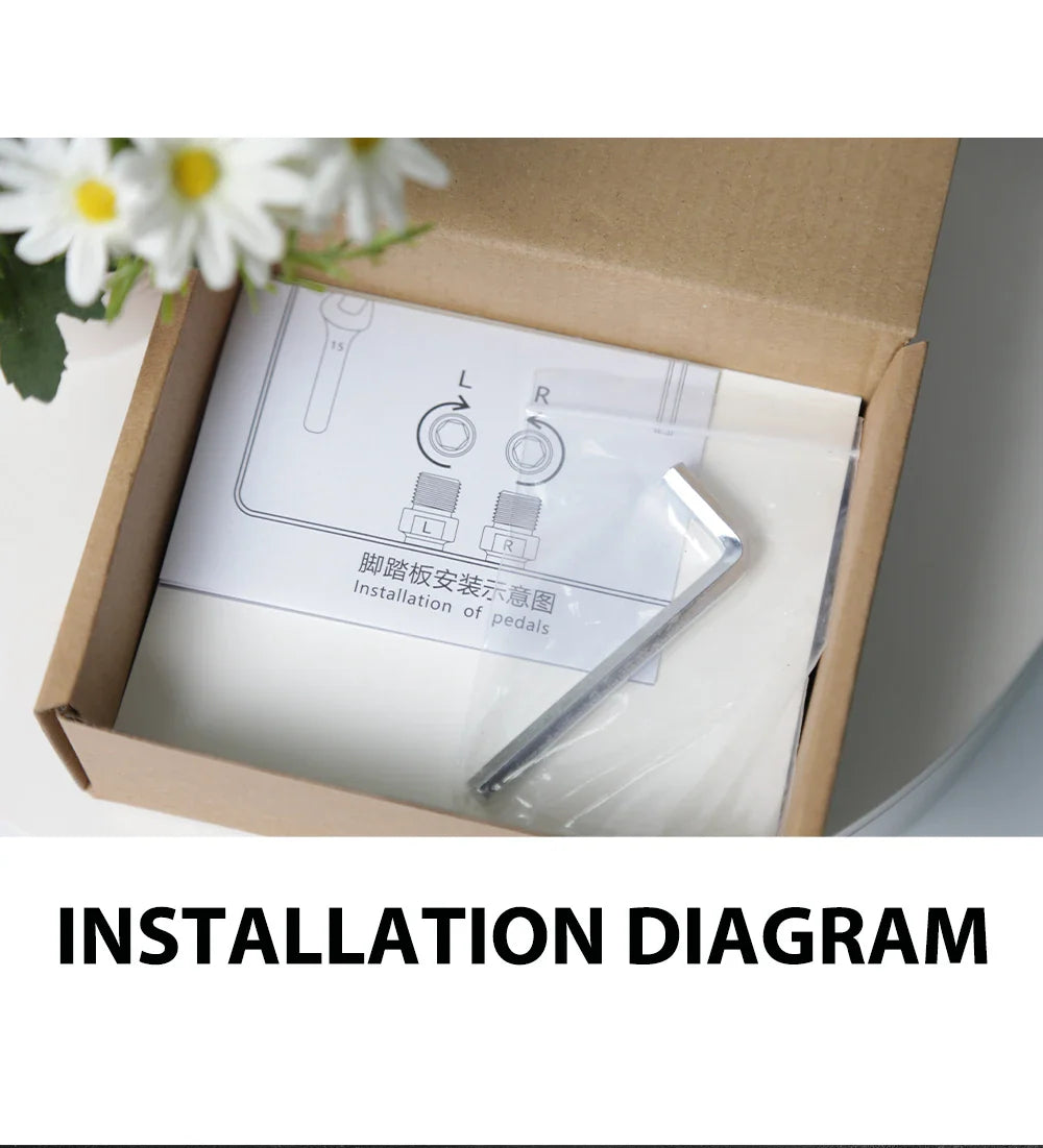 Wide Nylon Pedals – Anti-Slip Platform for E-Bike & MTB