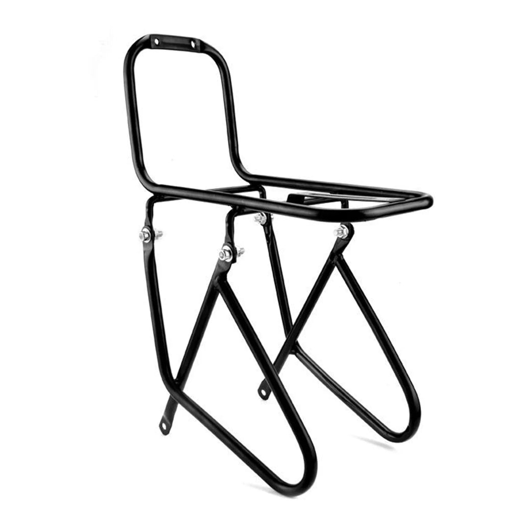 Bicycle Front Rack Steel Cycling Front Bracket Luggage Shelf Cargo Rack 25x15x15cm Carrier Bracket