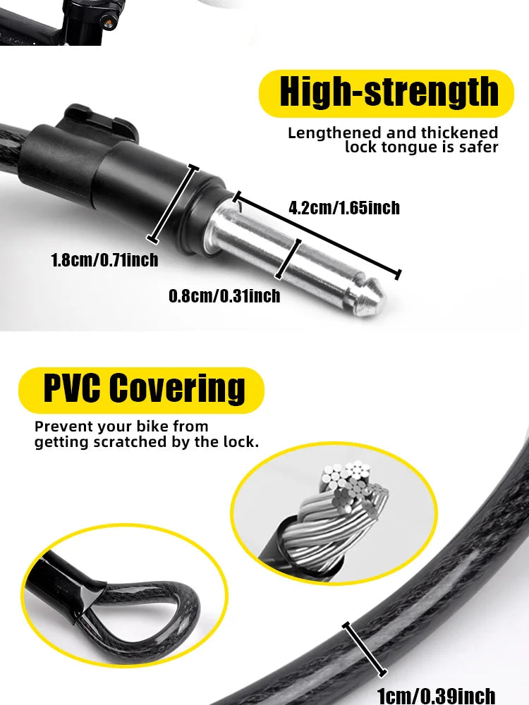 Anti-Theft U-Lock – Hardened Steel, Portable & Secure