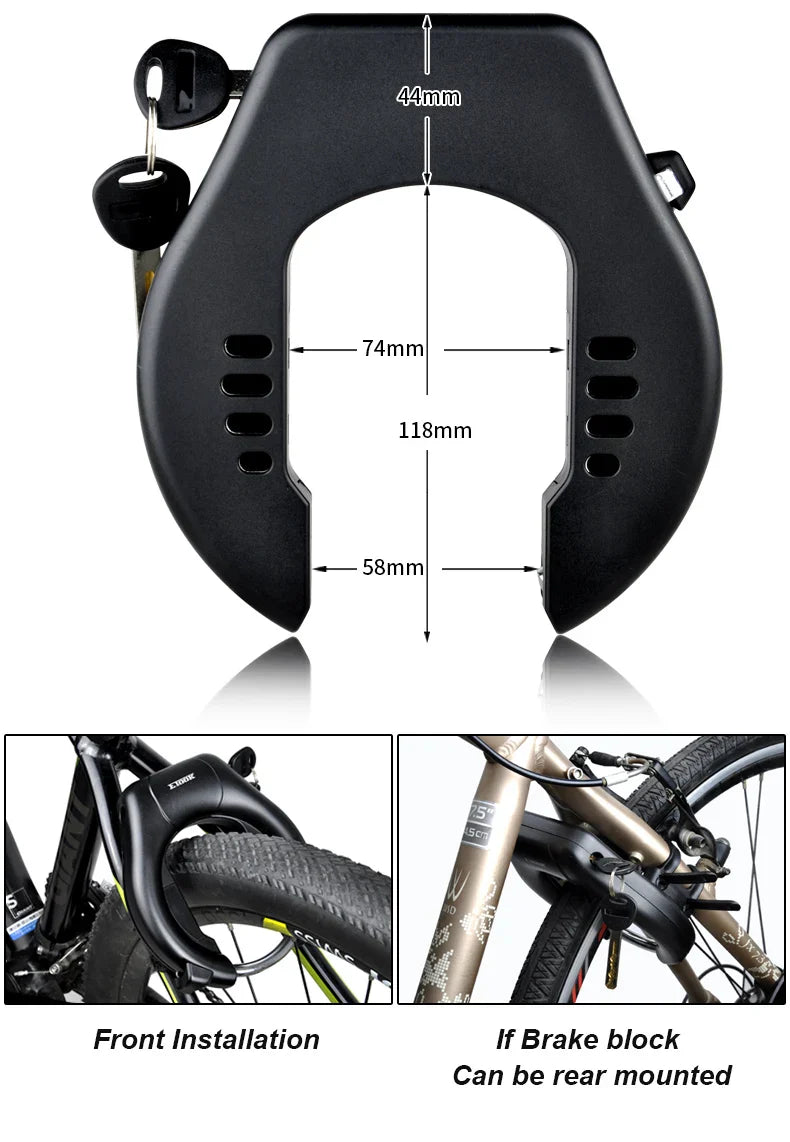 Anti-Theft U-Lock – Hardened Steel, Portable & Secure