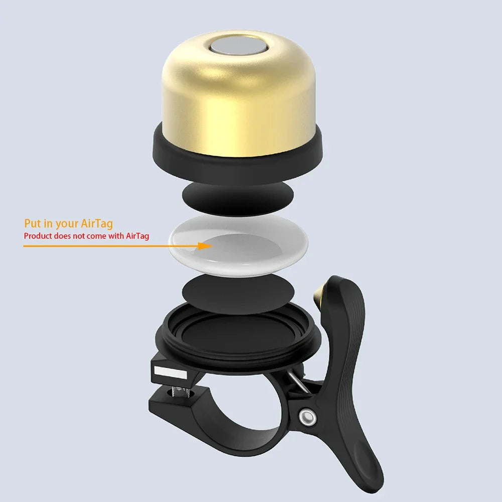 Bike Bell for AirTag GPS Tracker – Waterproof Mount