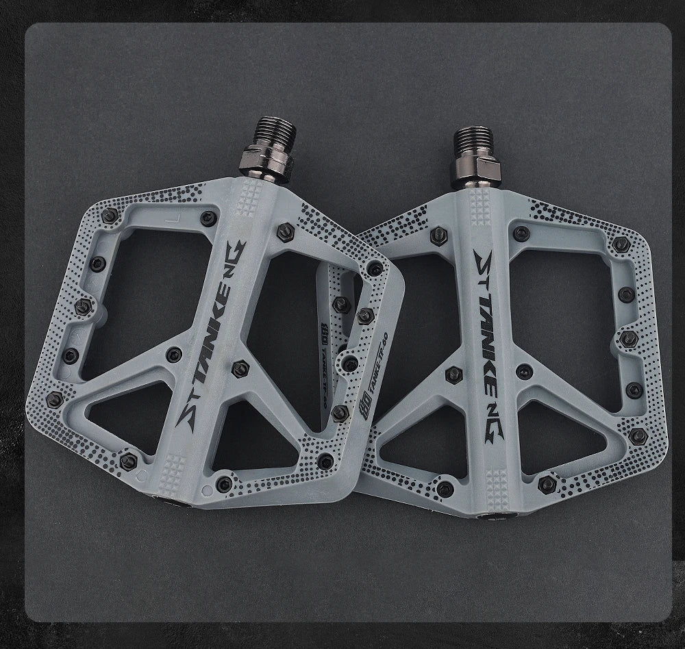 Wide Nylon Pedals – Anti-Slip Platform for E-Bike & MTB