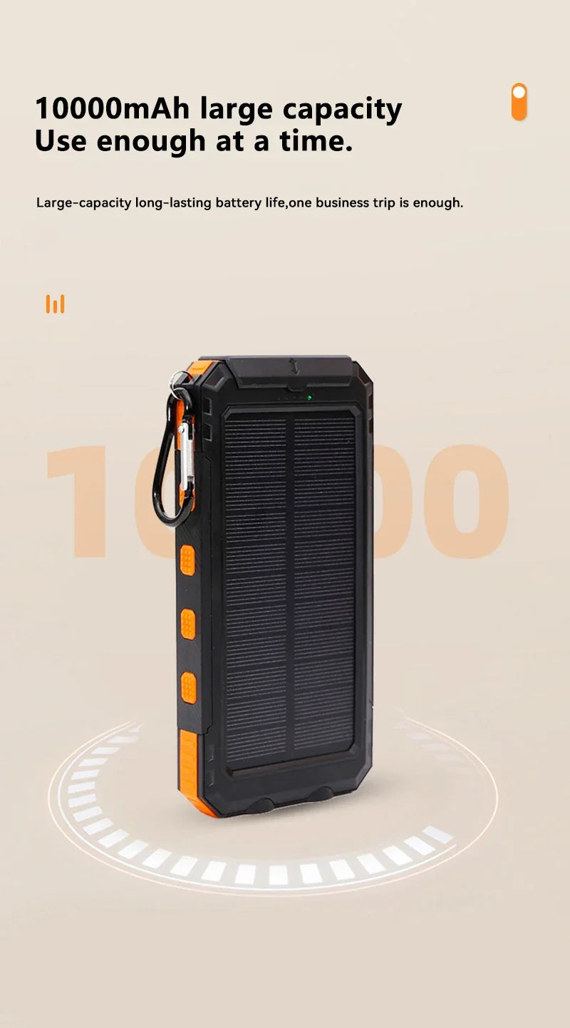 High-Capacity Solar Charger – USB-A/USB-C for Outdoor Use