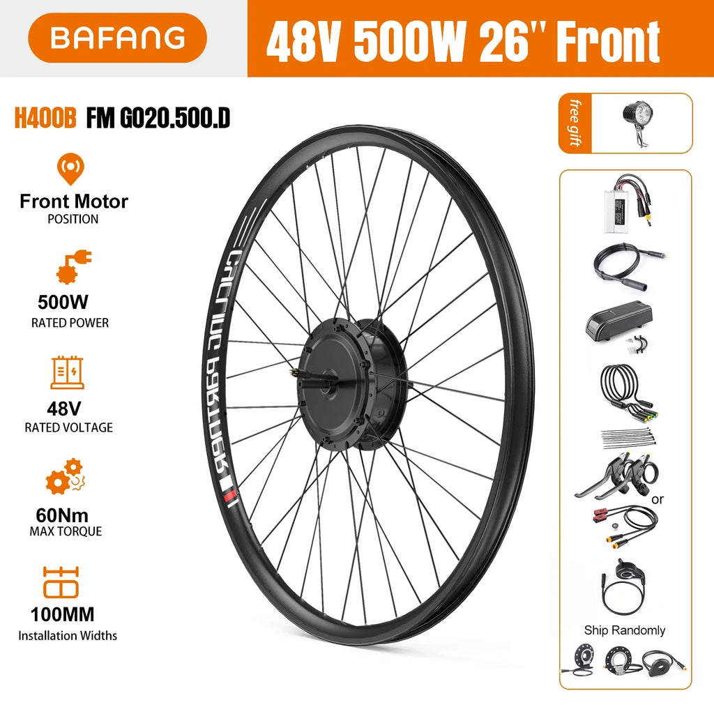 26" 48V500W Front Hub Motor