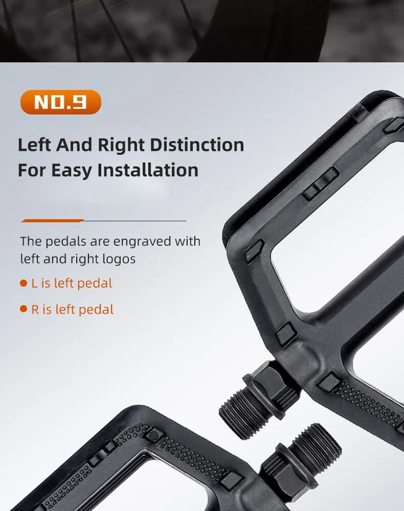 Cycling Pedals for Electric Bikes – Non-Slip, 9/16'' Fit