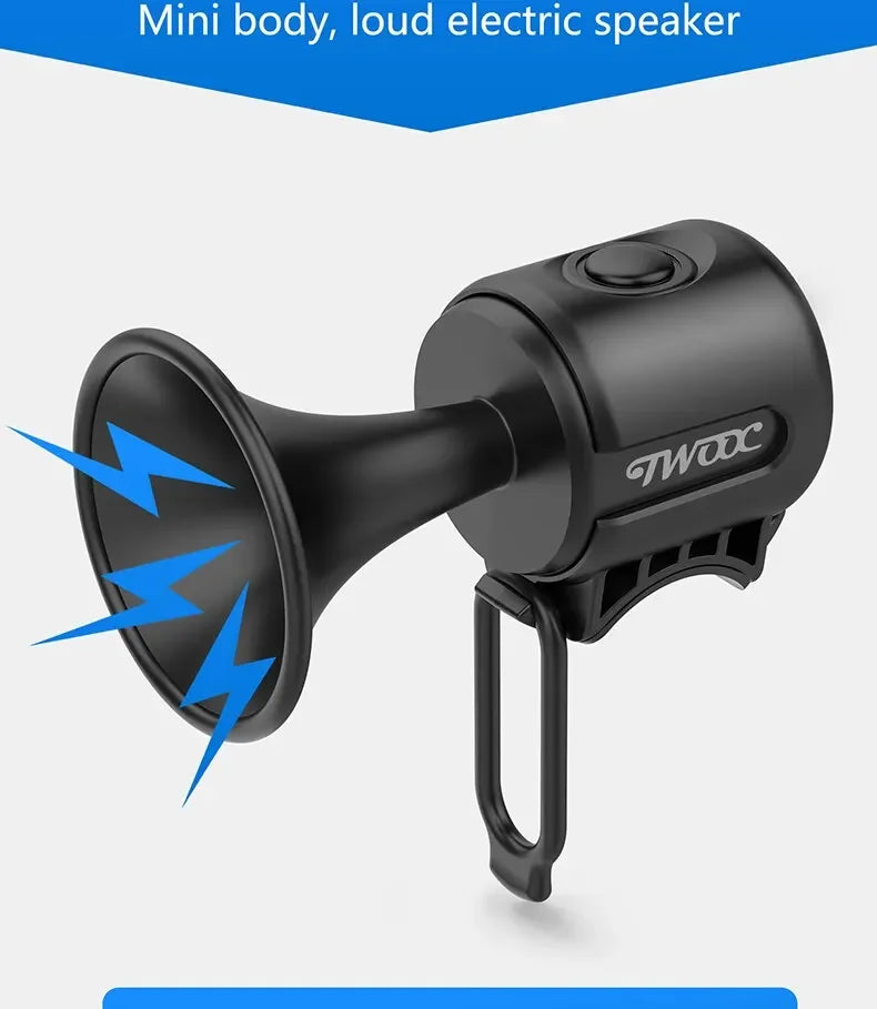 Loud Electronic Horn for E-Bikes – 120dB, Waterproof