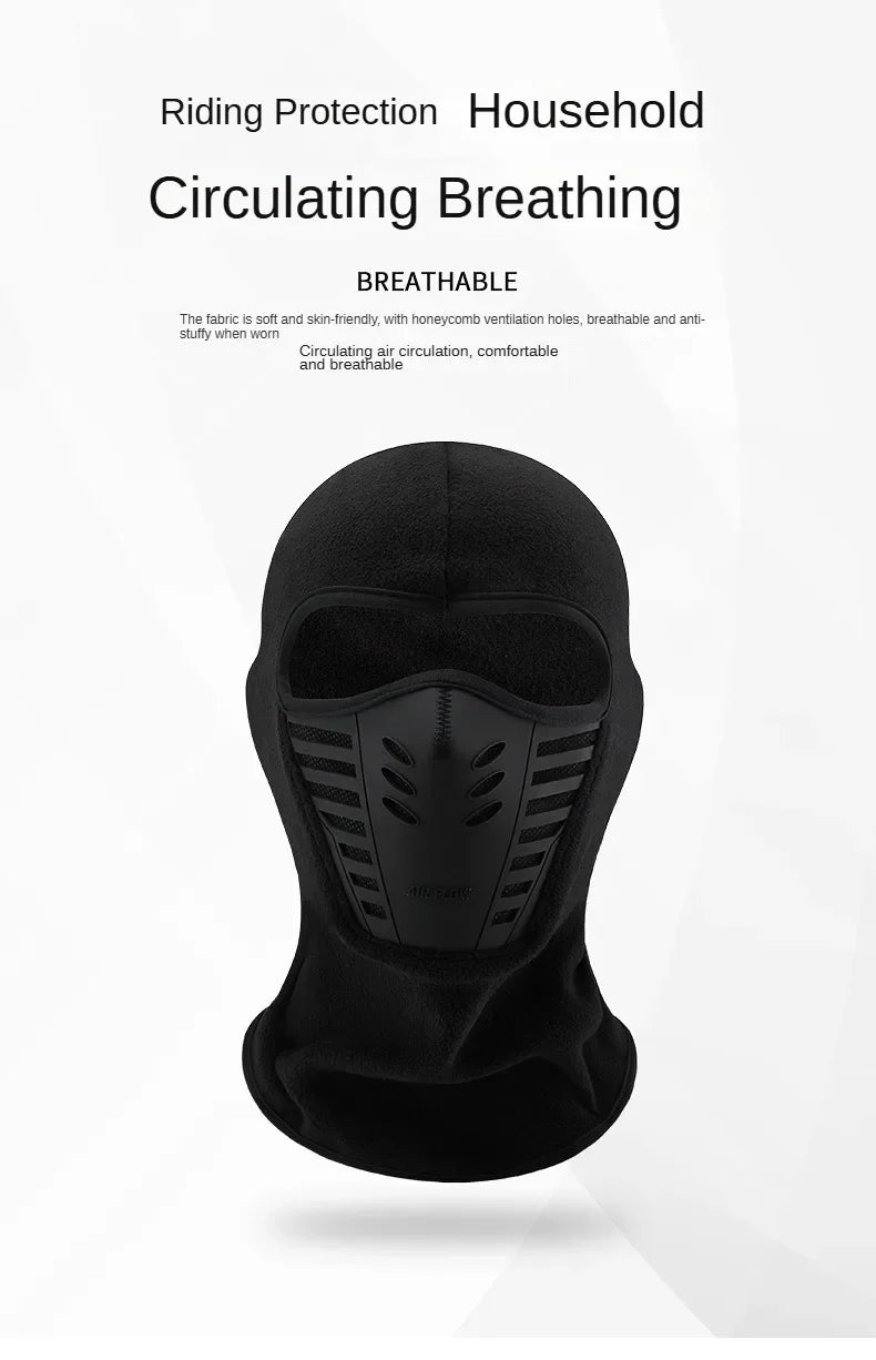 Winter Full Face Mask – Thermal & Windproof for E-Bike Riders